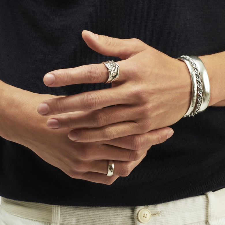 Gas Bijoux Bague Compression Argentée