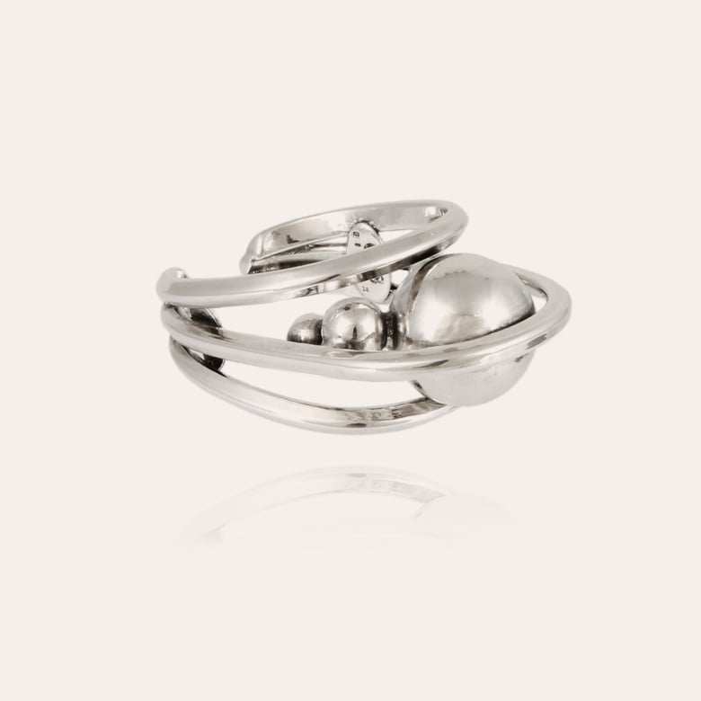 Gas Bijoux Bague Jupiter Argentée