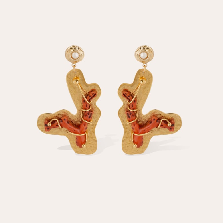 gas bijoux Boucles d'oreilles Formentera dorées