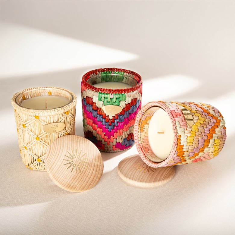 Gas Bijoux Bougie Ensoleille Moi Raphia