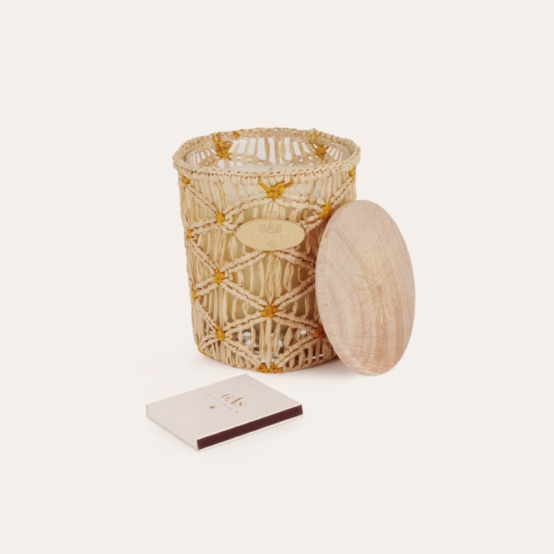 Gas Bijoux Bougie Ensoleille Moi Raphia