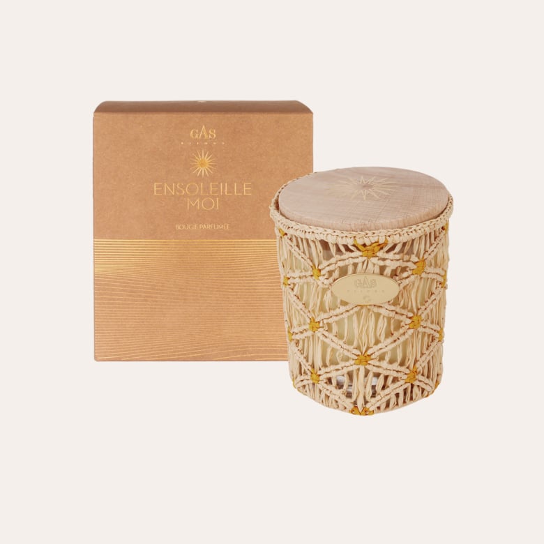 Gas Bijoux Bougie Ensoleille Moi Raphia