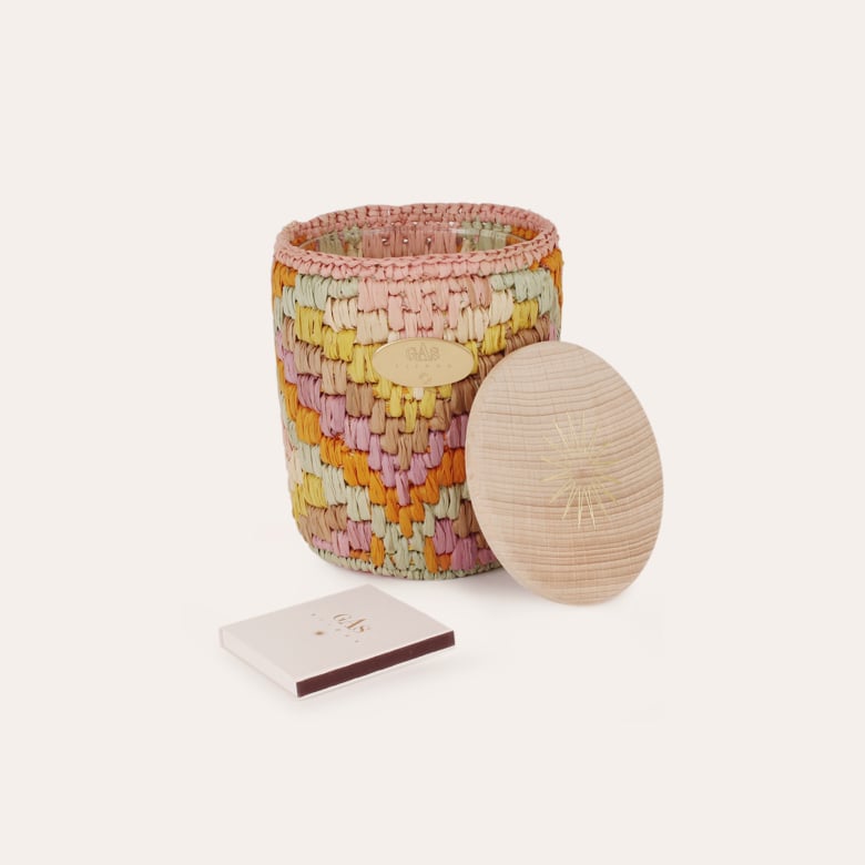 Gas Bijoux Bougie Ensoleille Moi Raphia