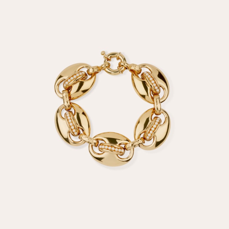 Gas Bijoux Bracelet Cophea Mini Doré - Nacre Blanche