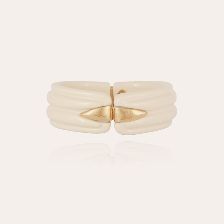 gas bijoux Bracelet Écume acétate doré - Ivoire