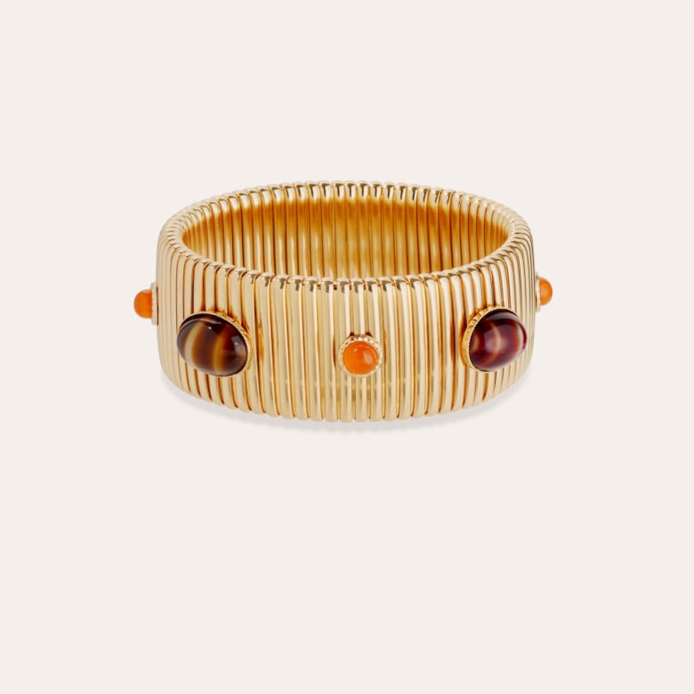 gas bijoux Bracelet Strada grand modèle doré