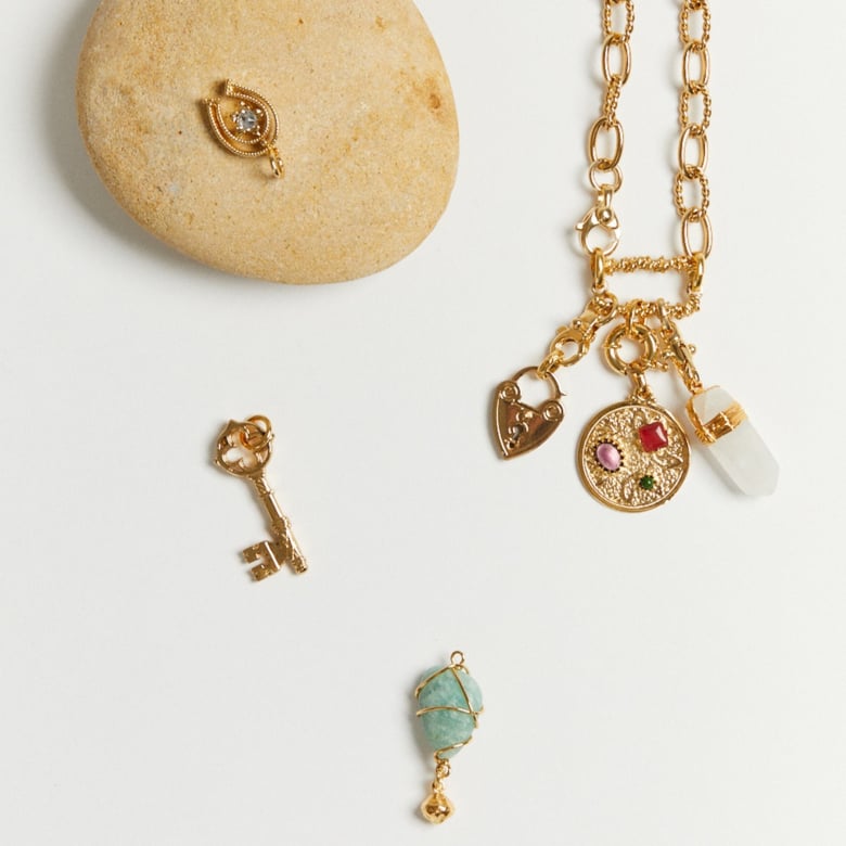 Gas Bijoux Charms Constantine Pièce Cabochons Doré