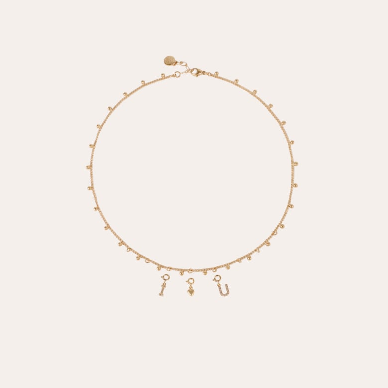 Gas Bijoux Charms Pendentif Lettre G Strass Doré