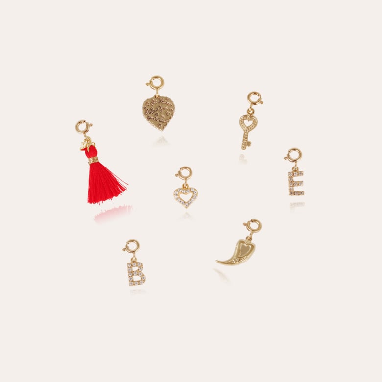 Gas Bijoux Charms Pendentif Lune Doré