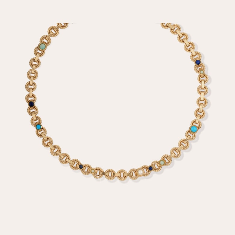 Gas Bijoux Collier Mistral Doré - Lapis & Amazonite