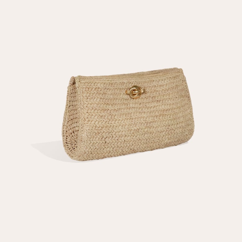 Gas Bijoux Pochette Uptown Raphia