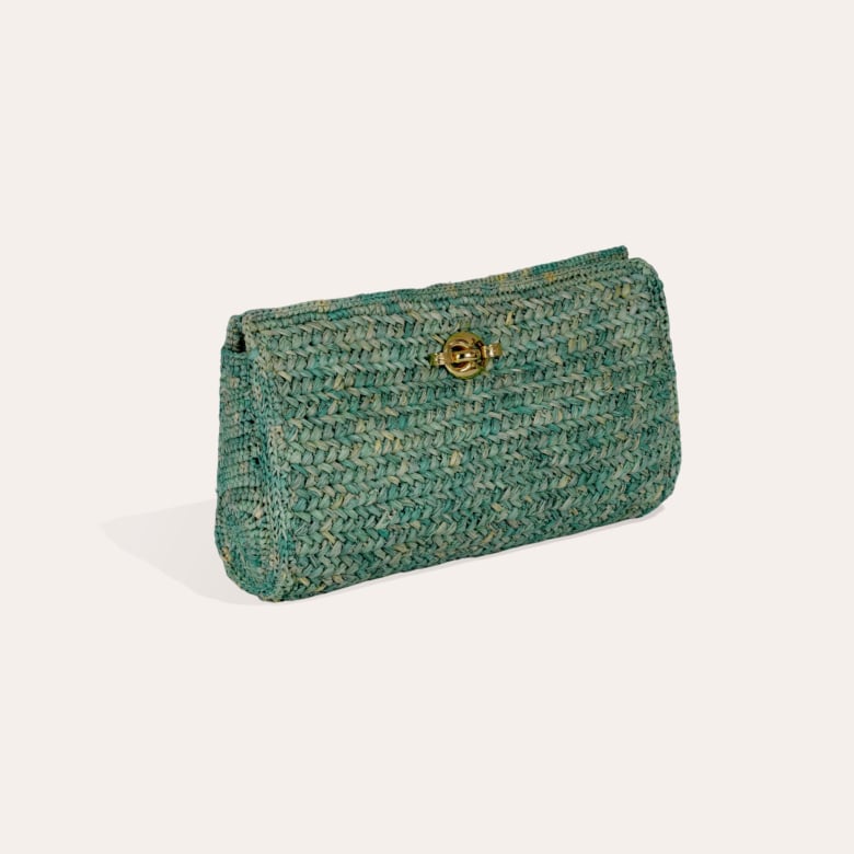 Gas Bijoux Pochette Uptown Raphia