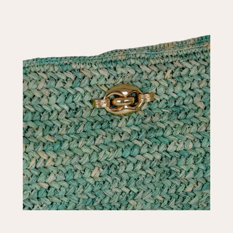 Gas Bijoux Pochette Uptown Raphia