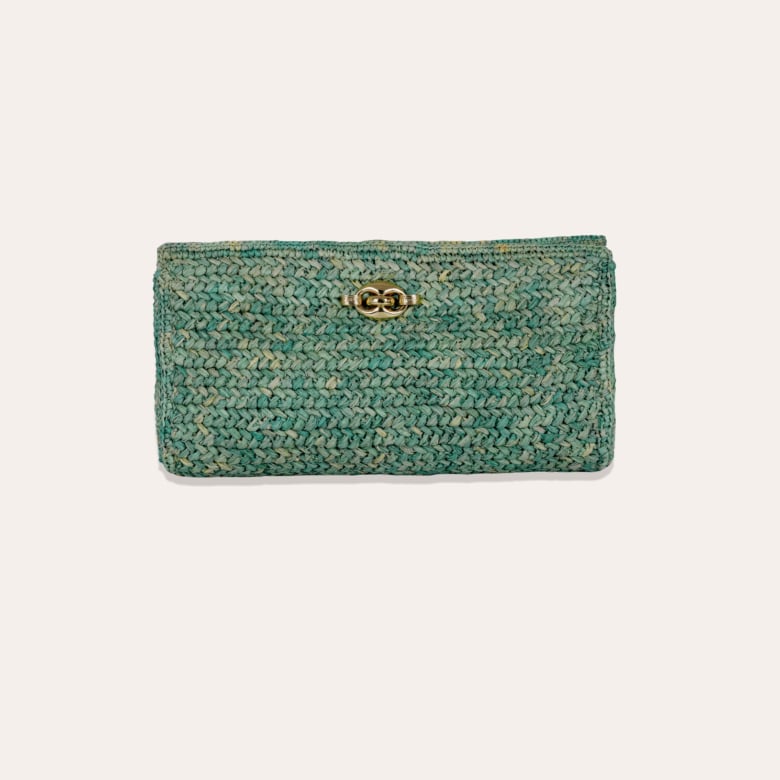 gas bijoux Pochette Uptown raphia