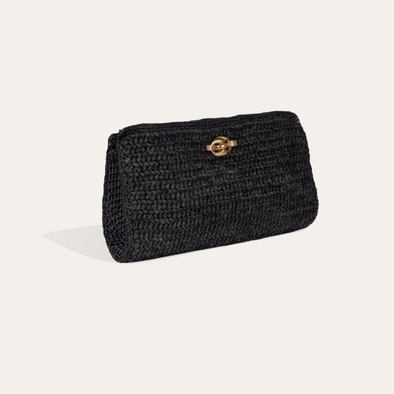 Gas Bijoux Pochette Uptown Raphia