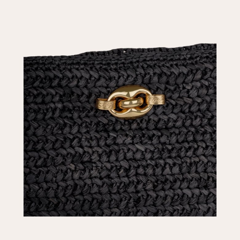 Gas Bijoux Pochette Uptown Raphia
