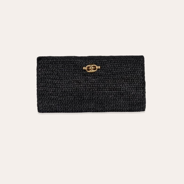 gas bijoux Pochette Uptown raphia
