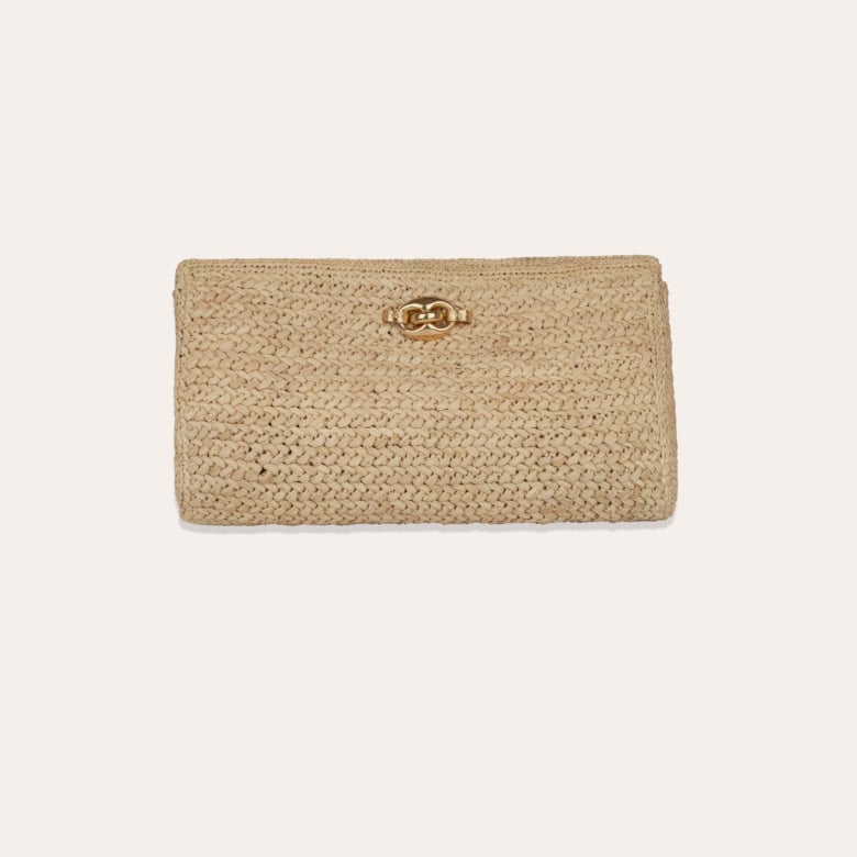 gas bijoux Pochette Uptown raphia