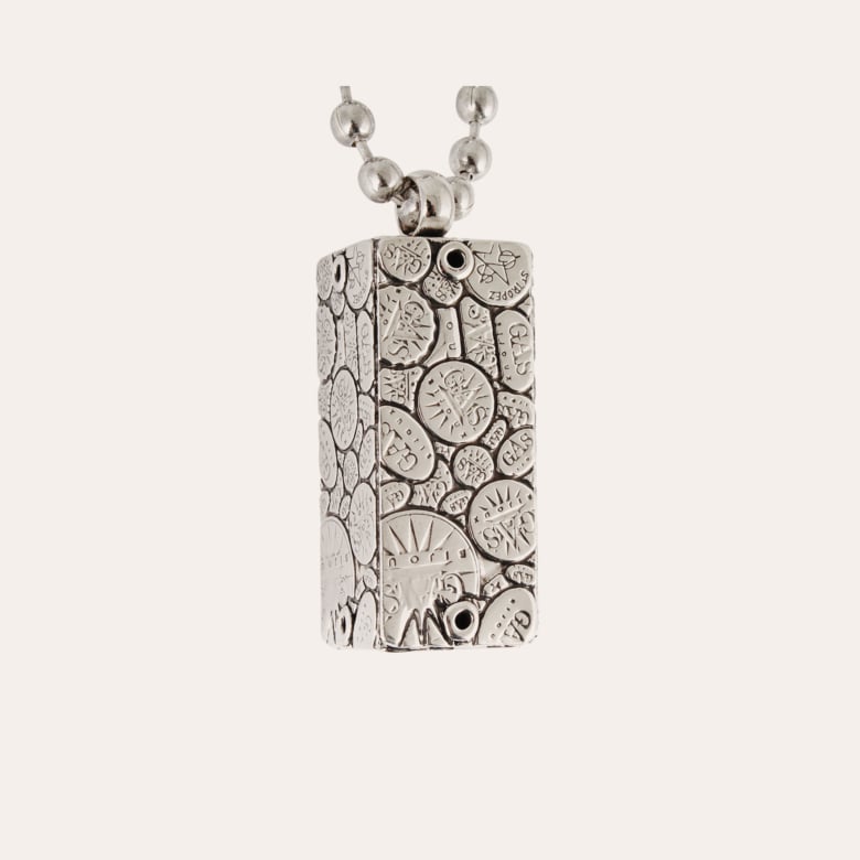 Gas Bijoux Porte-clés Cage Bozart Argenté