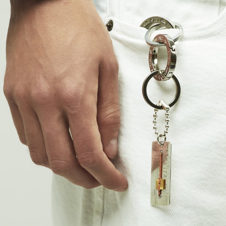 Gas Bijoux Porte-clés Evita Argenté