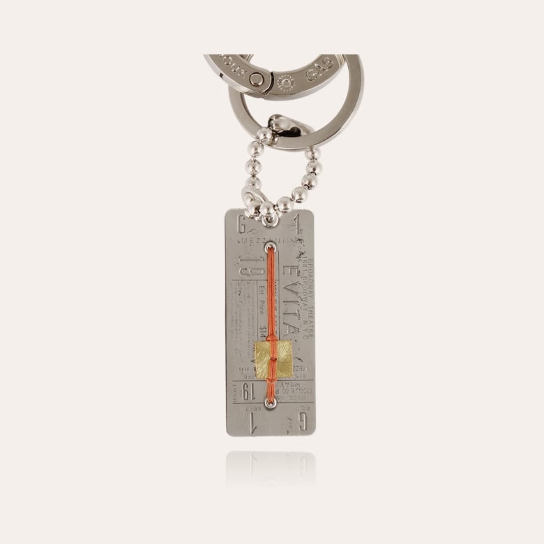 Gas Bijoux Porte-clés Evita Argenté