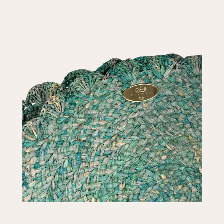 Gas Bijoux Sac Pochette Sun Raphia