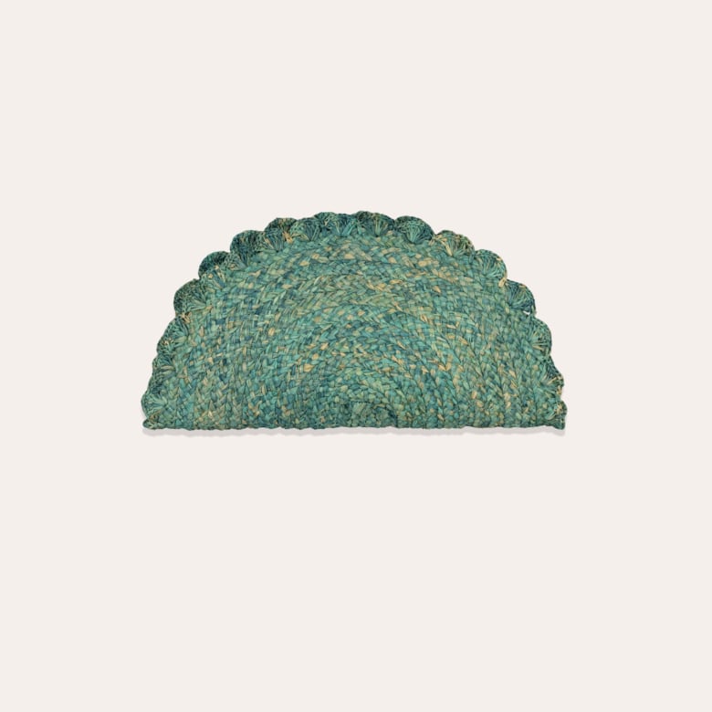 gas bijoux Sac pochette Sun raphia