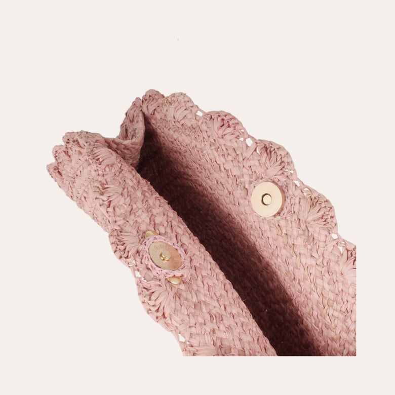 Gas Bijoux Sac Pochette Sun Raphia