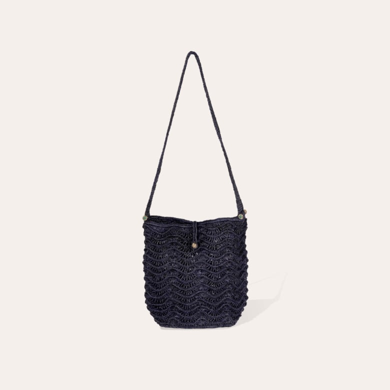 gas bijoux Sac seau Les Palmiers raphia