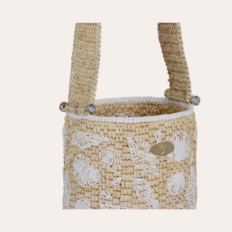 Gas Bijoux Sac Seau Tahiti Raphia