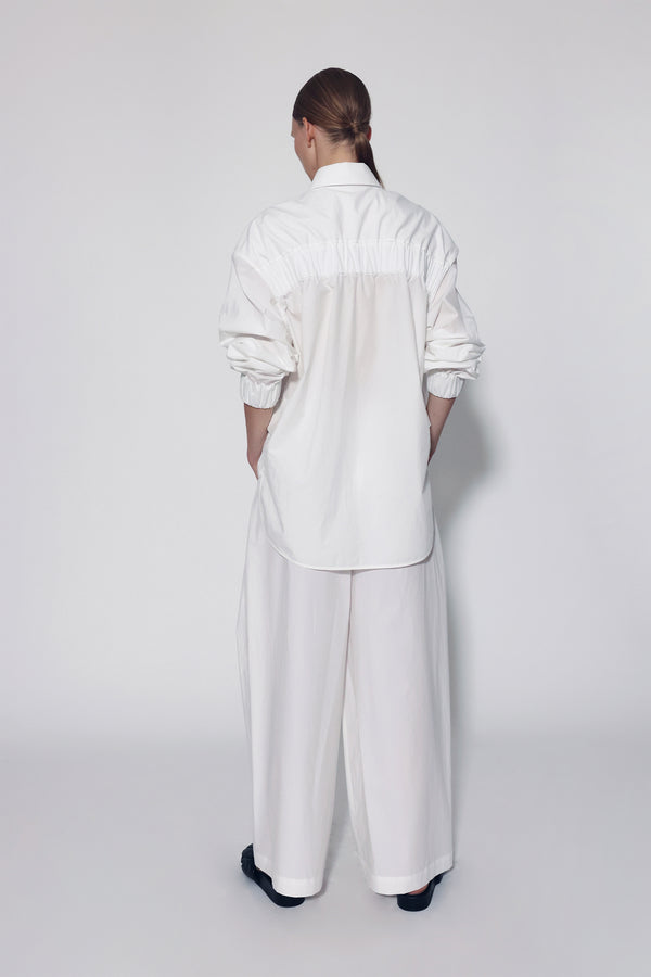 Gauchère Chemise En Coton Froncée
