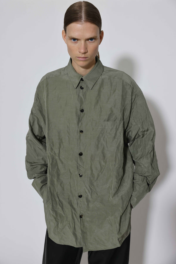 Gauchère Chemise Oversize En Coton Froissé