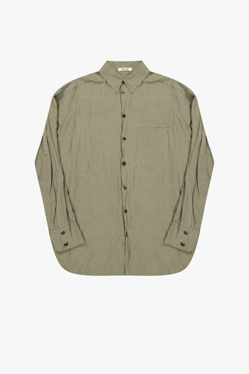 gauchère Chemise Oversize En Coton Froissé