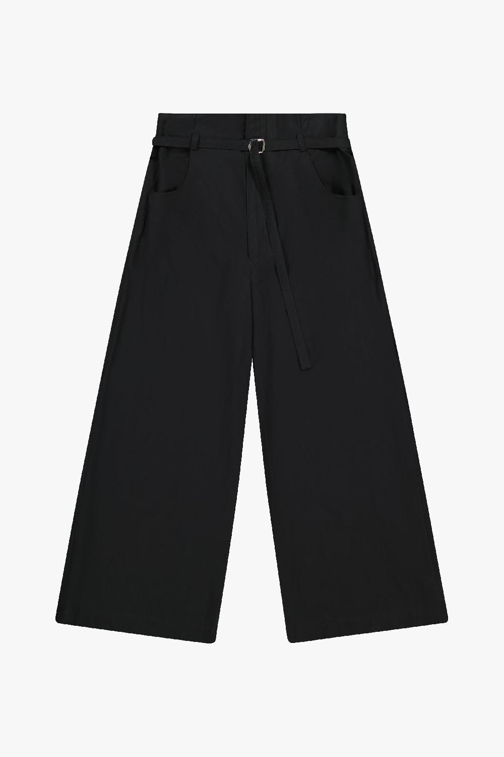 gauchère Pantalon À Ceinture En Coton