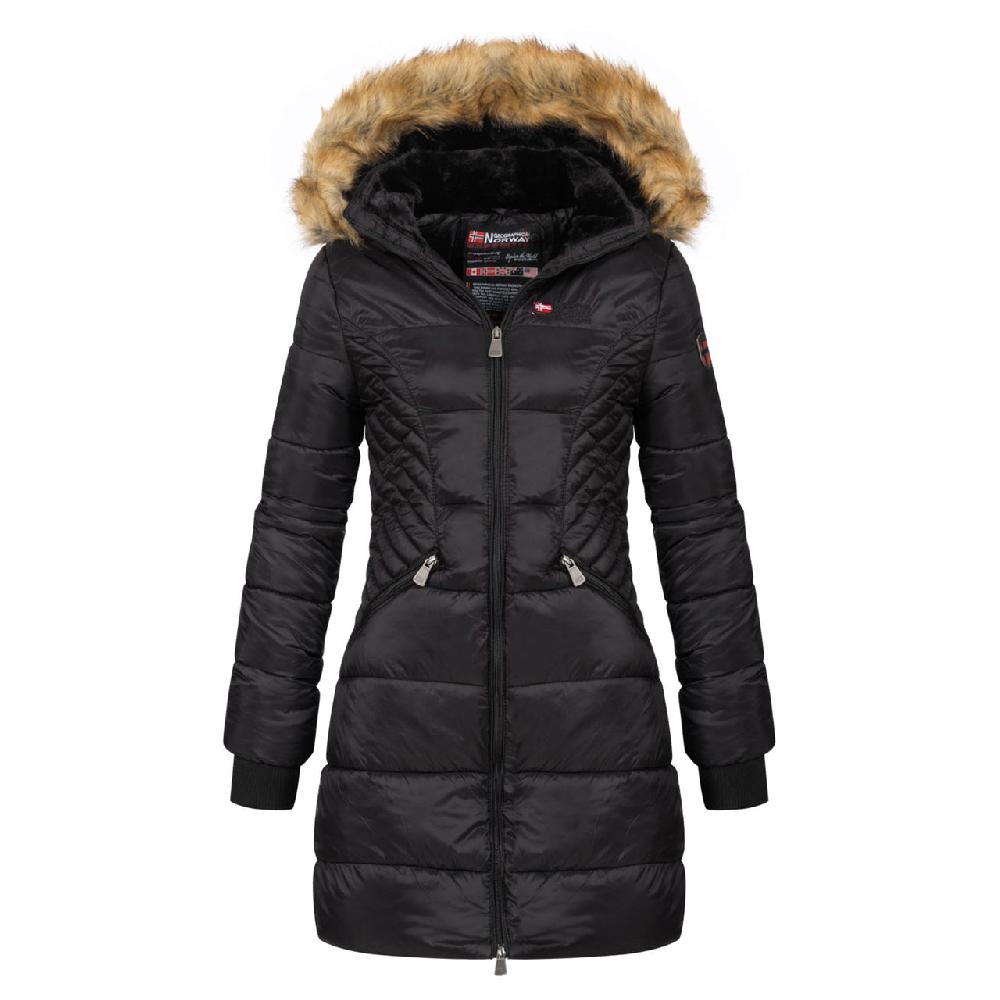 Geographical Norway Geographical Norway Abeille Femme - Parka Chaude à Capuche Noir