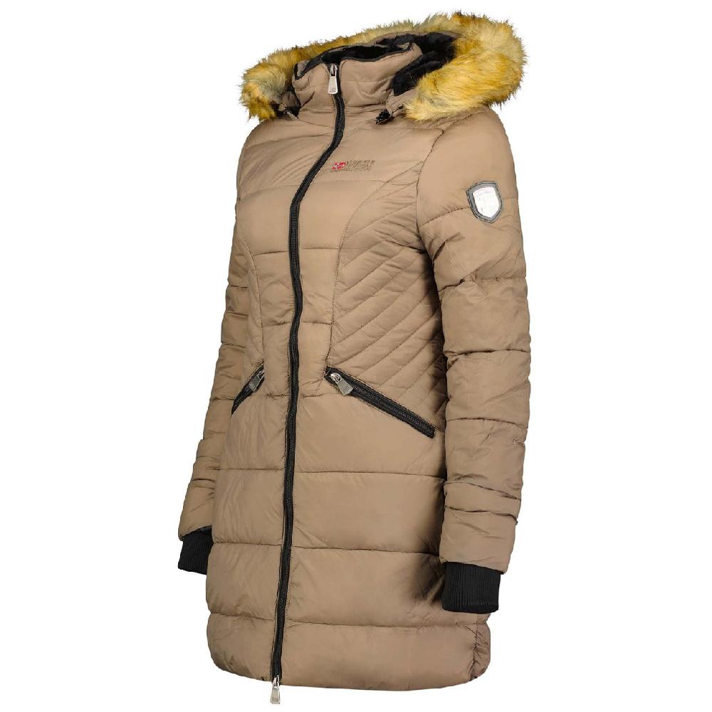 Geographical Norway Geographical Norway Abeille Femme - Parka Chaude à Capuche Taupe
