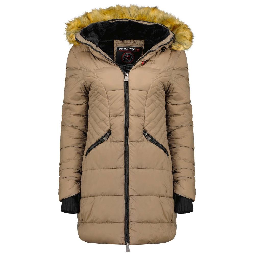 geographical norway Geographical Norway Abeille Femme - Parka chaude à capuche Taupe