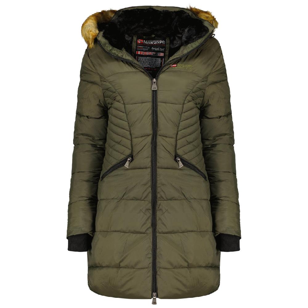 geographical norway Geographical Norway Abeille Women's Khaki Warm Hooded Parka