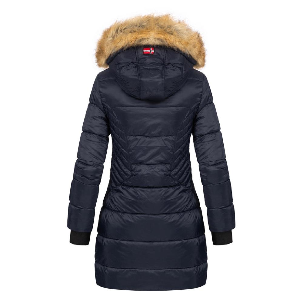 Geographical Norway Geographical Norway Abeille Women's Warm Hooded Parka Navy