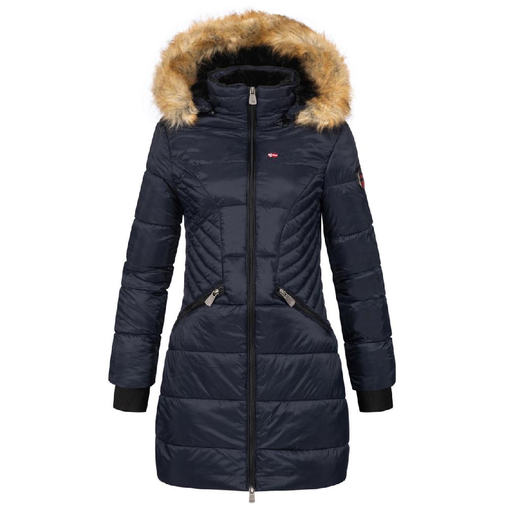 geographical norway Geographical Norway Abeille Women's Warm Hooded Parka Navy