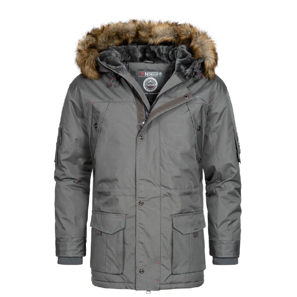 geographical norway Geographical Norway Abiosaure Homme - Parka chaude à capuche Gris Fonce