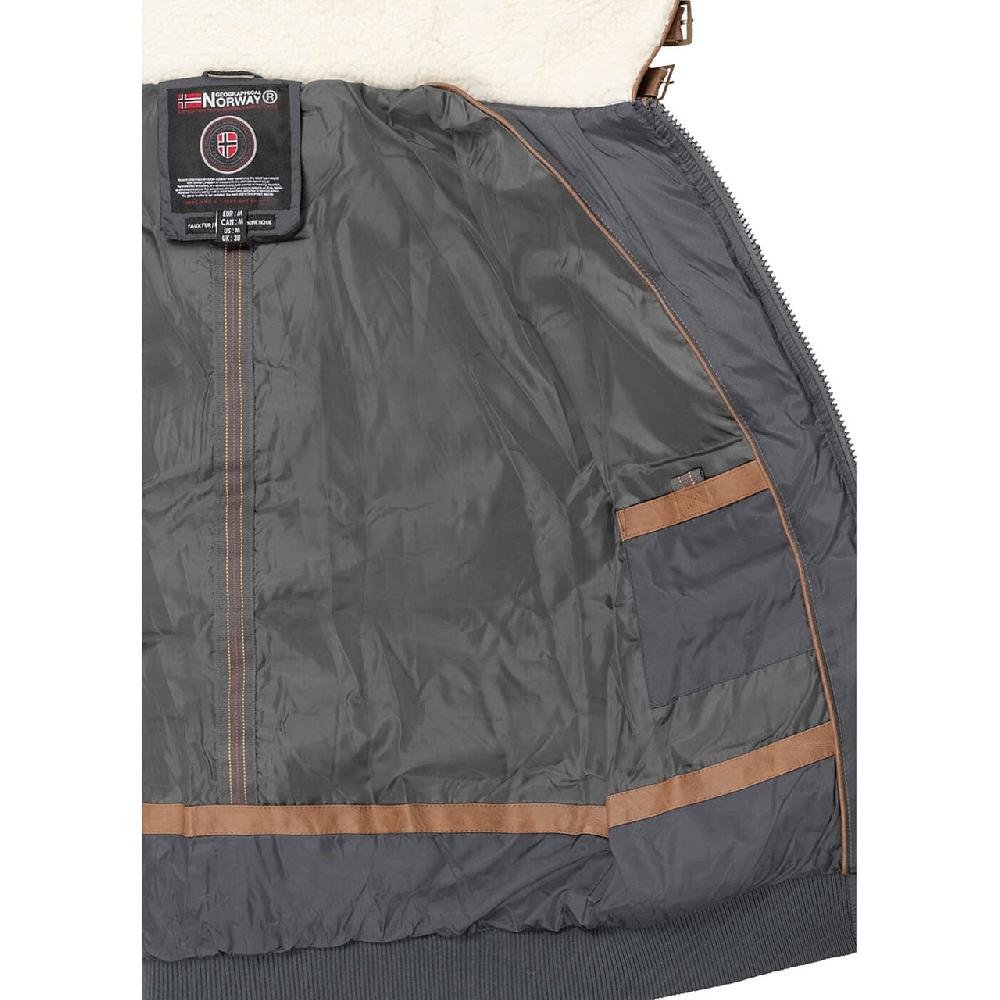 Geographical Norway Geographical Norway Abramovitch Homme - Doudoune Matelassée Gris Foncé