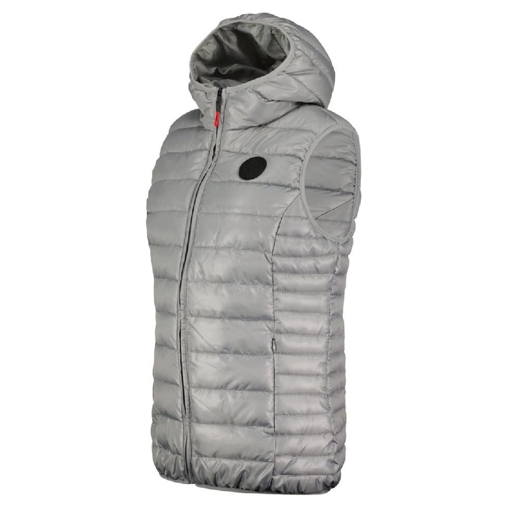 Geographical Norway Geographical Norway Annecy Vest Hood Femme - Doudoune Légère Sans Manches à Capuche Gris Clair