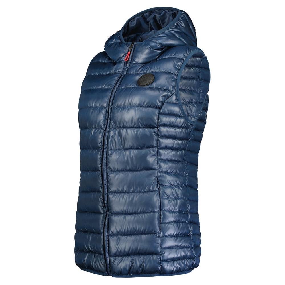 Geographical Norway Geographical Norway Annecy Vest Hood Femme - Doudoune Légère Sans Manches à Capuche Marine