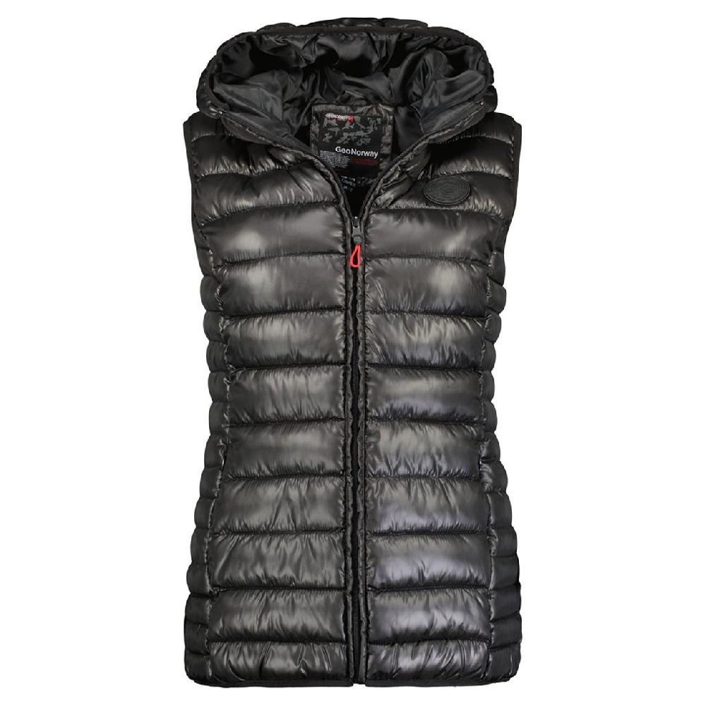 geographical norway Geographical Norway Annecy Vest Hood Femme - Doudoune légère sans manches à capuche Noir