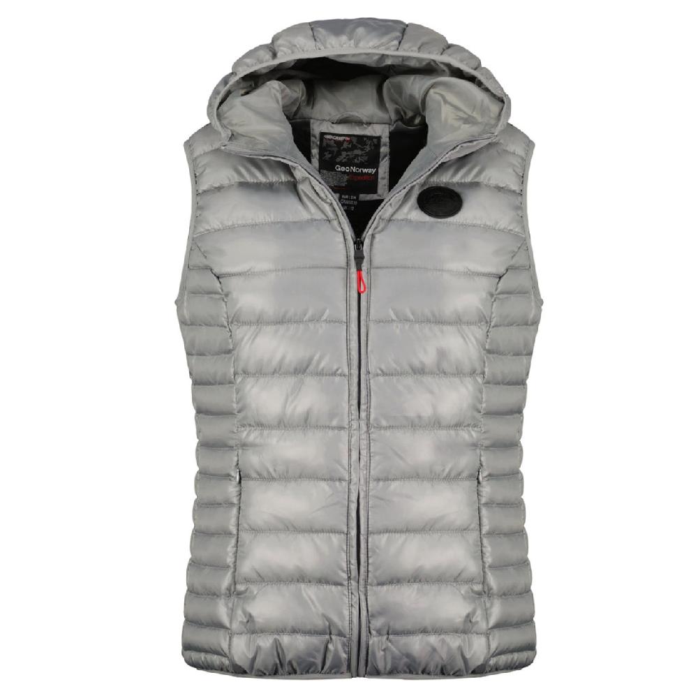 geographical norway Geographical Norway Annecy Vest Hood Femme - Doudoune légère sans manches à capuche Gris Clair