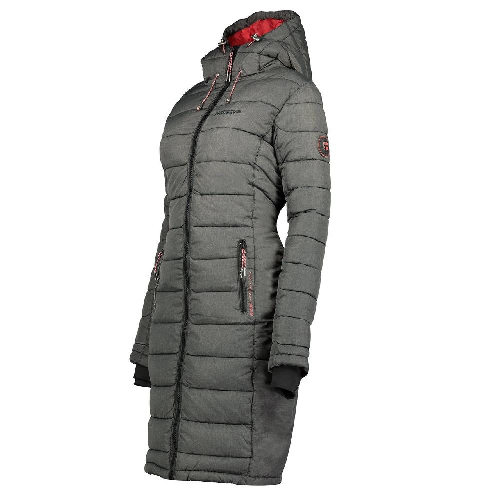 Geographical Norway Geographical Norway Aroma Femme - Blouson Long Matelassé Anthracite