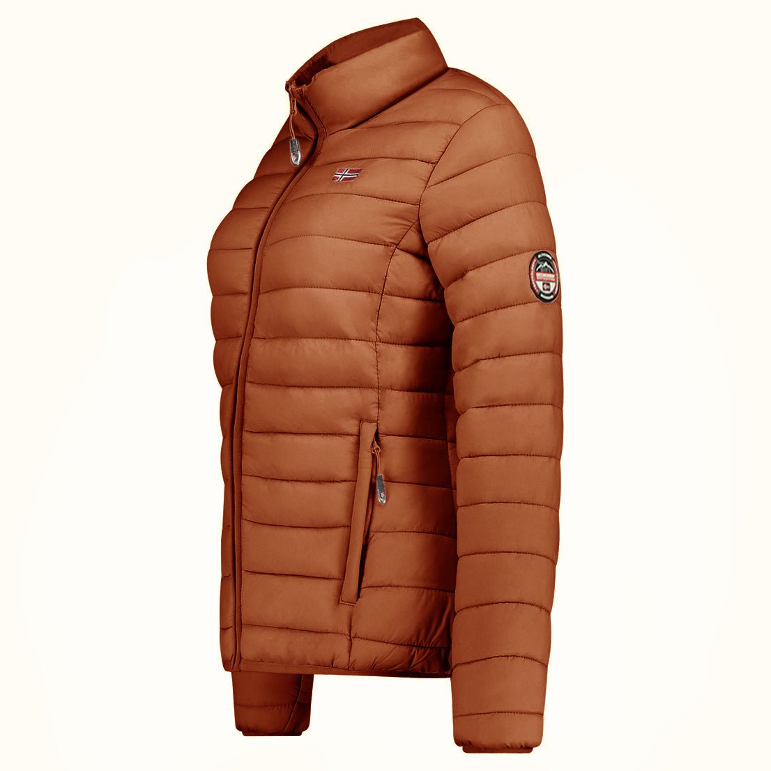 Geographical Norway Geographical Norway ATIKA Femme - Blouson Matelassé Avec Poches Camel