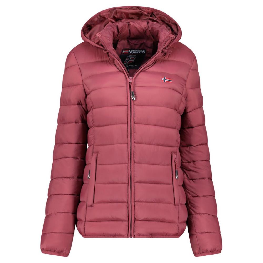 geographical norway Geographical Norway ATIKA HOOD Femme - Blouson Matelassé avec Poches Bordeaux