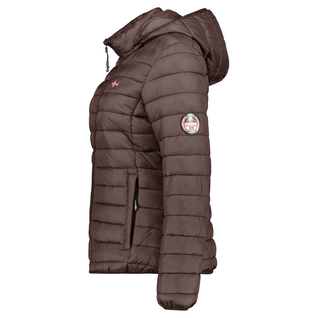 Geographical Norway Geographical Norway ATIKA HOOD Femme - Blouson Matelassé Avec Poches Marron